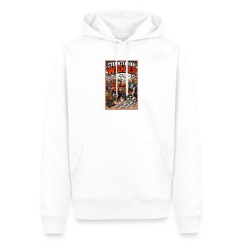 Sternzeichen Widder: Humor für echte Ungeduldige - Männer Premium Bio Hoodie - Weiß - Vorne - Nico (187cm)