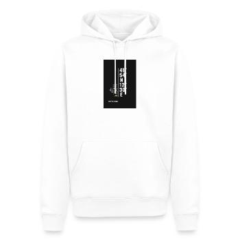 Rom Koordinaten Poster Minimalistisch - Männer Premium Bio Hoodie - Weiß - Vorne - Nico (187cm)