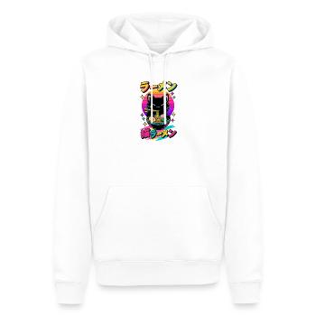 Kawaii Katzen Ramen Anime - Männer Premium Bio Hoodie - Weiß - Vorne - Nico (187cm)