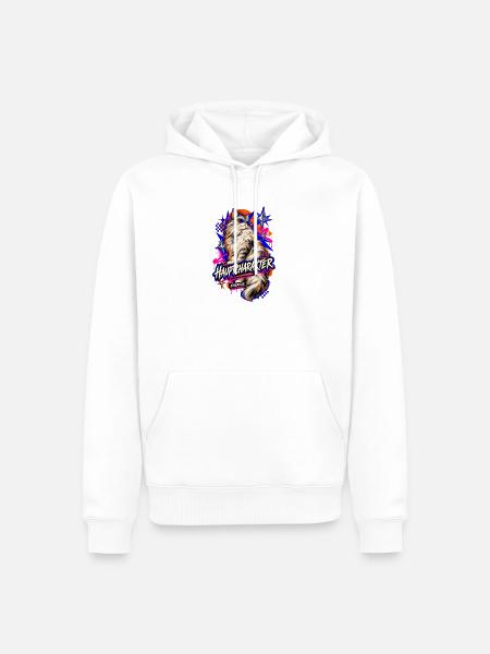 Hauptcharakter Energie - Männer Premium Bio Hoodie - Weiß