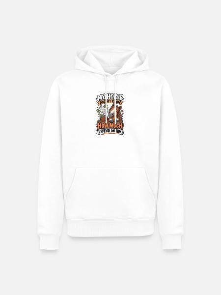 Horse Owner Expensive Horse - Männer Premium Bio Hoodie - Weiß