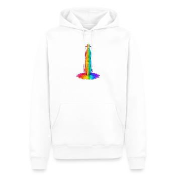 Musiker Zupfinstrument Hackbrett Dulcimer - Männer Premium Bio Hoodie - Weiß - Vorne - Nico (187cm)