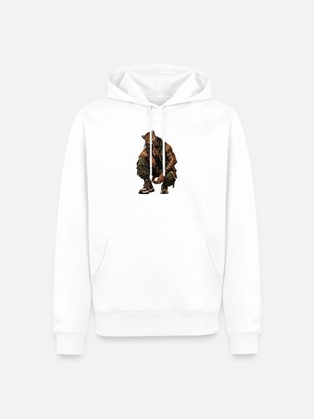Drop Wild Rohan - Männer Premium Bio Hoodie - Weiß