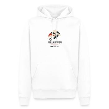 Himalayan Diving Club – Diving for Truth - Männer Premium Bio Hoodie - Weiß - Vorne - Nico (187cm)