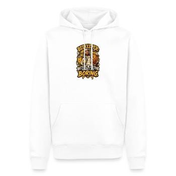 Beekeeper Hobbies - Männer Premium Bio Hoodie - Weiß - Vorne - Nico (187cm)