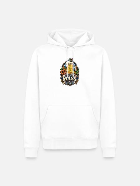 HEUTE WIRD MASS GENOMMEN – Volksfest - Männer Premium Bio Hoodie - Weiß
