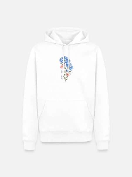 Jesus - Männer Premium Bio Hoodie - Weiß