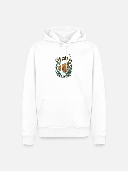 Triops Züchter – Urzeit im Wasser - Männer Premium Bio Hoodie - Weiß