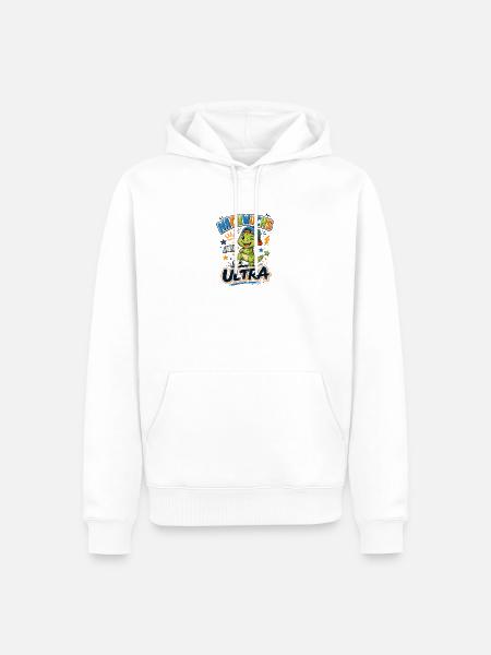 Nachwuchs Ultra - Männer Premium Bio Hoodie - Weiß