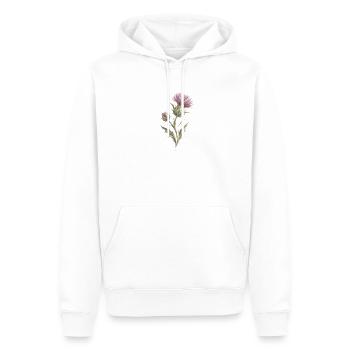 Wildblumen im Aquarell - Männer Premium Bio Hoodie - Weiß - Vorne - Nico (187cm)
