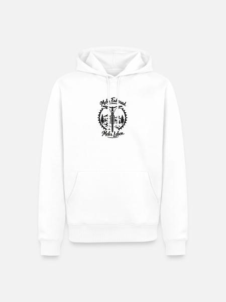 Fahrrad Freiheit - Männer Premium Bio Hoodie - Weiß