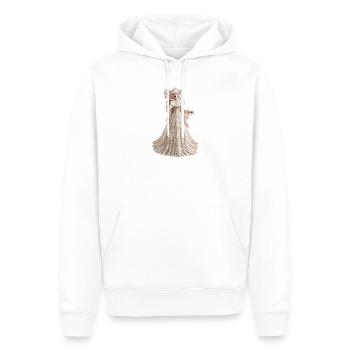 VERDAMMT UND VERSIEGELT - Männer Premium Bio Hoodie - Weiß - Vorne - Nico (187cm)