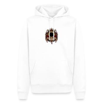 Krönt vom Nacht-Mondwrest. - Männer Premium Bio Hoodie - Weiß - Vorne - Nico (187cm)