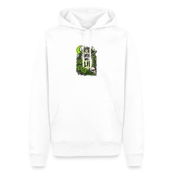 Für immer war eine Lüge - Männer Premium Bio Hoodie - Weiß - Vorne - Nico (187cm)