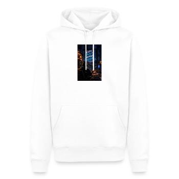 Code Build Improve Repeat Night Dev Studio - Männer Premium Bio Hoodie - Weiß - Vorne - Nico (187cm)