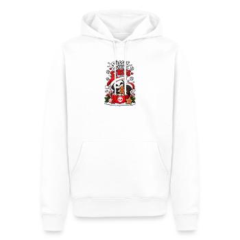 Süßes statt Stress Weihnachten - Männer Premium Bio Hoodie - Weiß - Vorne - Nico (187cm)