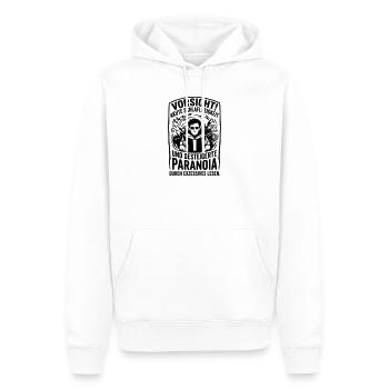 Thriller Leser Schlaflos Paranoia - Männer Premium Bio Hoodie - Weiß - Vorne - Nico (187cm)