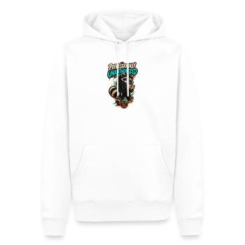 RobVibe Wild Club – Beruflich nicht zugelassen - Männer Premium Bio Hoodie - Weiß - Vorne - Nico (187cm)