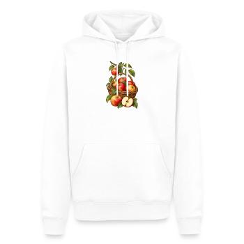 Apfelernte im Garten - Männer Premium Bio Hoodie - Weiß - Vorne - Nico (187cm)