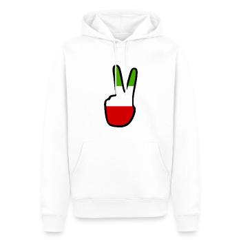 Women life freedom - Sweat à capuche Premium bio Homme - blanc - Devant - Nico (187cm)