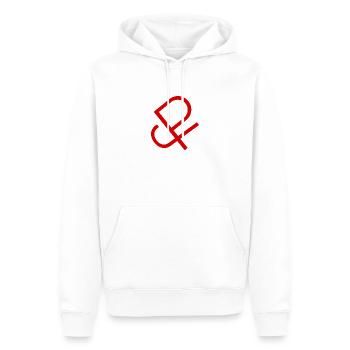 JPalvi - Sweat à capuche Premium bio Homme - blanc - Devant - Nico (187cm)
