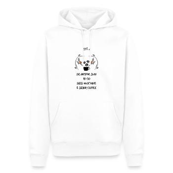 Bird Watching Bird Watching Birding Coffee - Men’s Premium Organic Hoodie - white - Front - Nico (187cm)