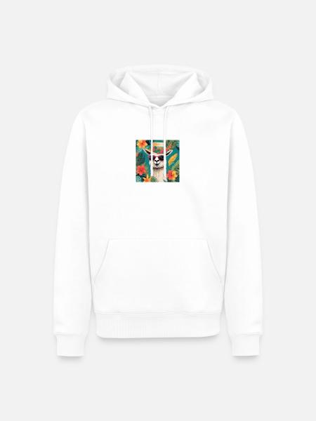 Lamer T-shirt/Pullover - Männer Premium Bio Hoodie - Weiß