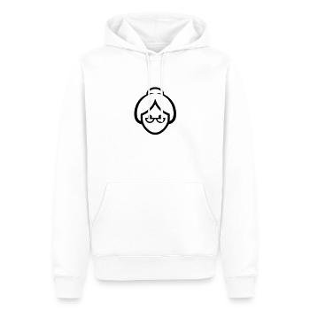 Gesicht einer Großmutter - Männer Premium Bio Hoodie - Weiß - Vorne - Nico (187cm)