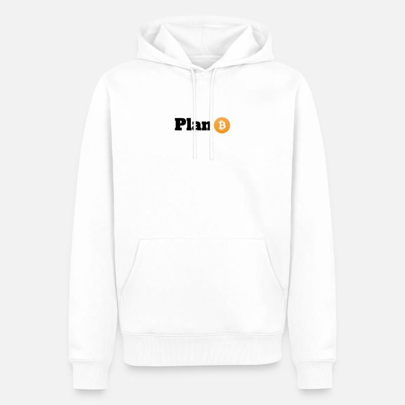 Plan B - Sweat à capuche Premium bio Homme - blanc
