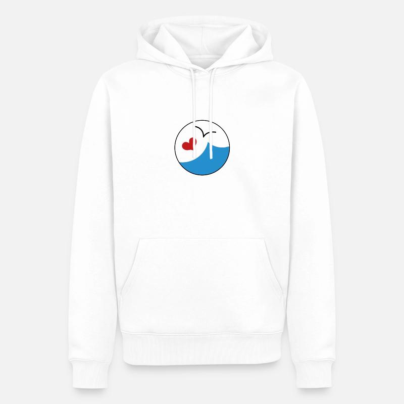 Feeling 21 Studio - Männer Premium Bio Hoodie - Weiß