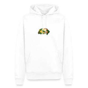 Peinture primevère, fleurs du printemps romantique - Sweat à capuche Premium bio Homme - blanc - Devant - Nico (187cm)