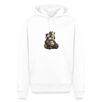 Couronne de bande dessinée de paresseux - Sweat à capuche Premium bio Homme - blanc - Devant - Nico (187cm)
