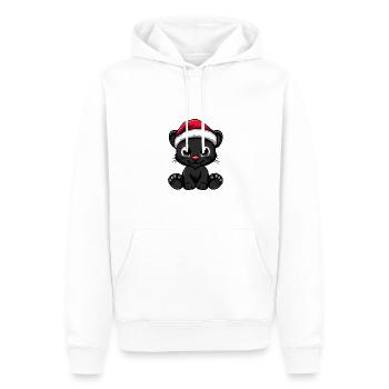 Panther Christmas Cute - Men’s Premium Organic Hoodie - white - Front - Nico (187cm)