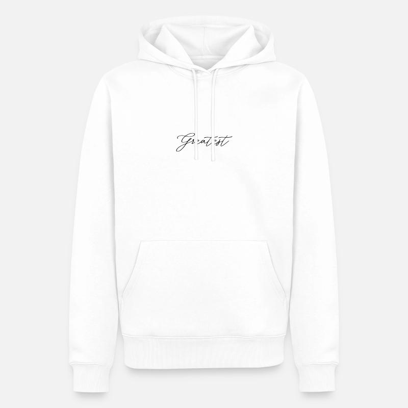 Maximum - Sweat à capuche Premium bio Homme - blanc