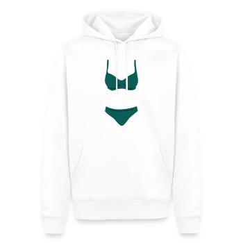 bikini - Männer Premium Bio Hoodie - Weiß - Vorne - Nico (187cm)