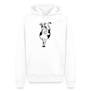 taureau 2 - Sweat à capuche Premium bio Homme - blanc - Devant - Nico (187cm)