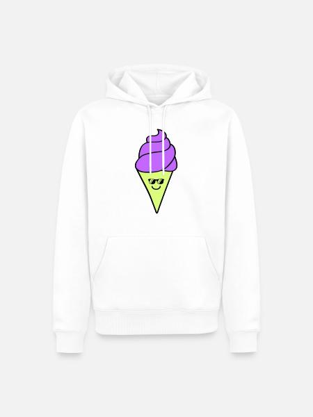 Icecream - Men’s Premium Organic Hoodie - white