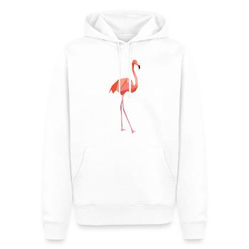 flamant - Sweat à capuche Premium bio Homme - blanc - Devant - Nico (187cm)