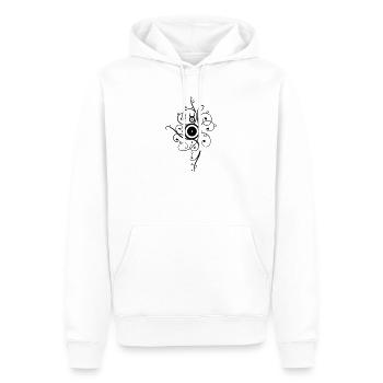 Sonne Tattoo - Männer Premium Bio Hoodie - Weiß - Vorne - Nico (187cm)