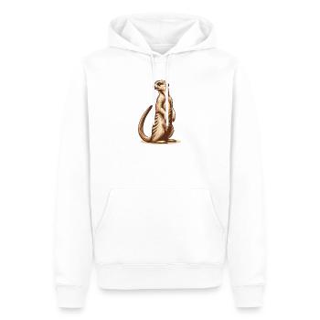 Suricate - Sweat à capuche Premium bio Homme - blanc - Devant - Nico (187cm)