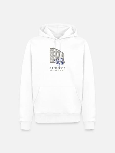 Kletterpark Halle-Neusadt - Männer Premium Bio Hoodie - Weiß