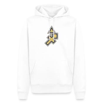 Tierkreis-Stammes-Schütze und Feuer - Männer Premium Bio Hoodie - Weiß - Vorne - Nico (187cm)