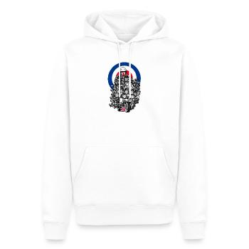British Mod Scooter - Männer Premium Bio Hoodie - Weiß - Vorne - Nico (187cm)
