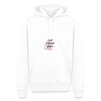 Chaos de cuisine - Sweat à capuche Premium bio Homme - blanc - Devant - Nico (187cm)