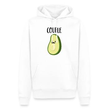 Best couple shirt - avocado - appropriate graphics - Men’s Premium Organic Hoodie - white - Front - Nico (187cm)