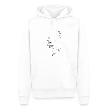 Kitesurf Kite Kitesurfer Kitesurfen Kitesurfing - Sweat à capuche Premium bio Homme - blanc - Devant - Nico (187cm)