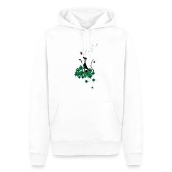 porte-bonheur - Sweat à capuche Premium bio Homme - blanc - Devant - Nico (187cm)