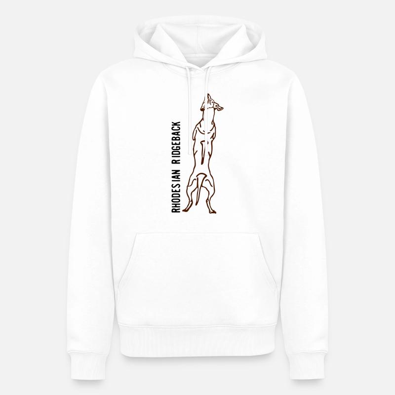 Rhodesian Ridgeback back - Sweat à capuche Premium bio Homme - undefined
