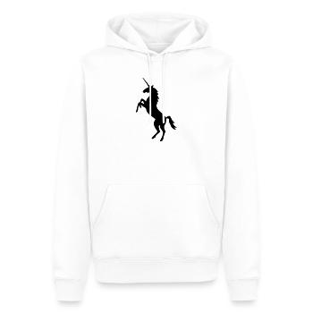 Einhorn Pferd Fantasie - Männer Premium Bio Hoodie - Weiß - Vorne - Nico (187cm)