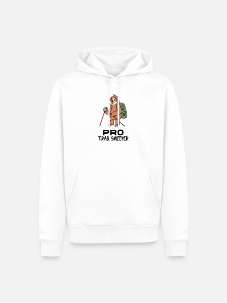 Faultier Statement Tier Säugetier Dschungel - Männer Premium Bio Hoodie - Weiß